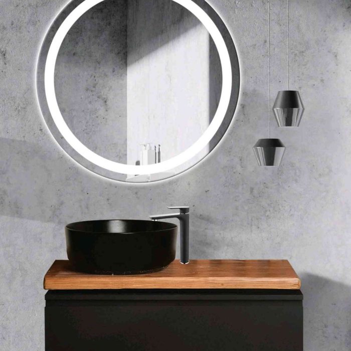 فول ست کابینت روشویی اکوال مدل رومنس مشکی