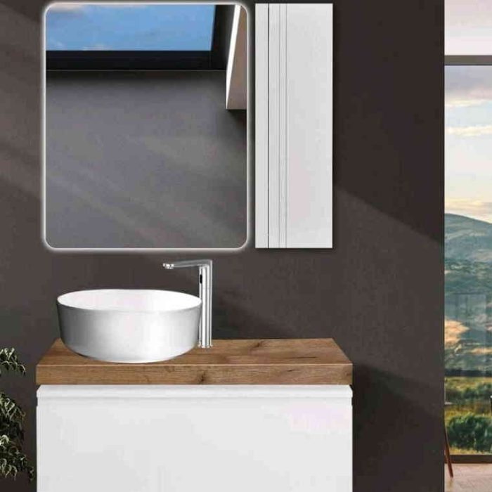 فول ست کابینت روشویی اکوال مدل رومنس سفید