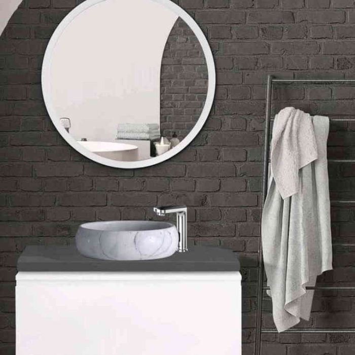 فول ست کابینت روشویی اکوال مدل رمنس سفید