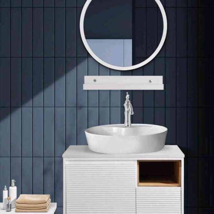 فول ست کابینت روشویی اکوال مدل کوئین سفید