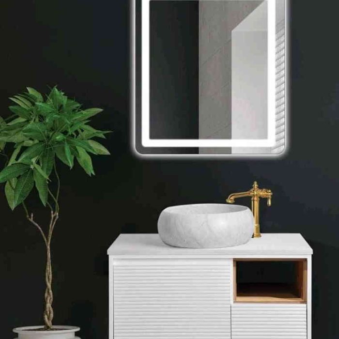 فول ست کابینت روشویی اکوال مدل کویین سفید